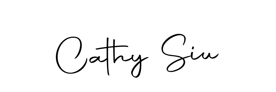 You should practise on your own different ways (Autography-DOLnW) to write your name (Cathy Siu) in signature. don't let someone else do it for you. Cathy Siu signature style 10 images and pictures png