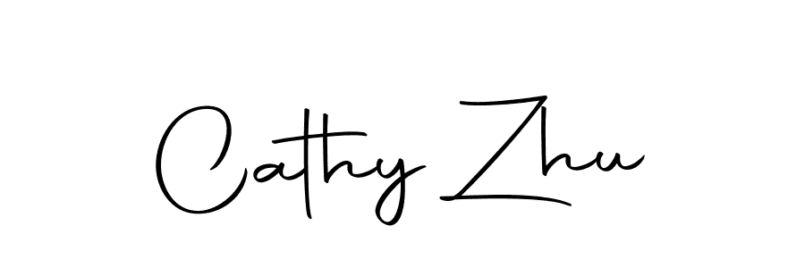 Make a beautiful signature design for name Cathy Zhu. Use this online signature maker to create a handwritten signature for free. Cathy Zhu signature style 10 images and pictures png