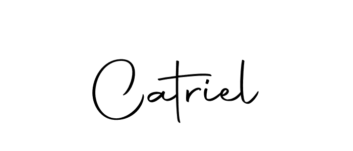 Design your own signature with our free online signature maker. With this signature software, you can create a handwritten (Autography-DOLnW) signature for name Catriel. Catriel signature style 10 images and pictures png