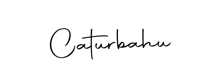 How to make Caturbahu name signature. Use Autography-DOLnW style for creating short signs online. This is the latest handwritten sign. Caturbahu signature style 10 images and pictures png