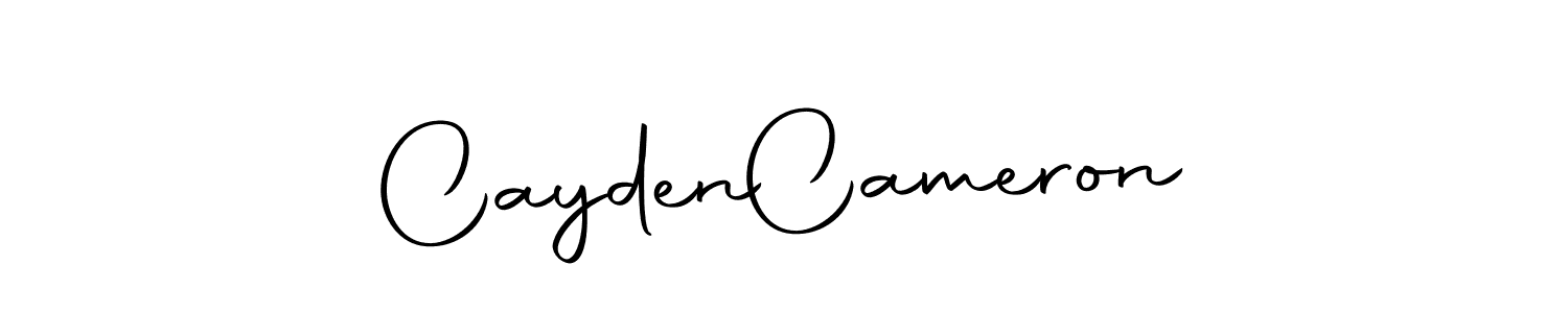 Use a signature maker to create a handwritten signature online. With this signature software, you can design (Autography-DOLnW) your own signature for name Cayden  Cameron. Cayden  Cameron signature style 10 images and pictures png