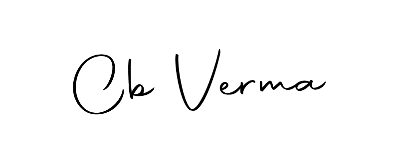 Design your own signature with our free online signature maker. With this signature software, you can create a handwritten (Autography-DOLnW) signature for name Cb Verma. Cb Verma signature style 10 images and pictures png