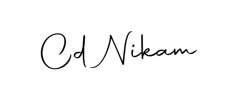 The best way (Autography-DOLnW) to make a short signature is to pick only two or three words in your name. The name Cd Nikam include a total of six letters. For converting this name. Cd Nikam signature style 10 images and pictures png