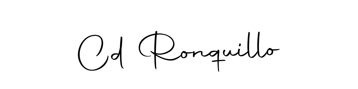 Use a signature maker to create a handwritten signature online. With this signature software, you can design (Autography-DOLnW) your own signature for name Cd Ronquillo. Cd Ronquillo signature style 10 images and pictures png