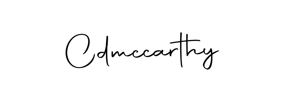 Create a beautiful signature design for name Cdmccarthy. With this signature (Autography-DOLnW) fonts, you can make a handwritten signature for free. Cdmccarthy signature style 10 images and pictures png