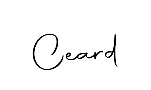 Design your own signature with our free online signature maker. With this signature software, you can create a handwritten (Autography-DOLnW) signature for name Ceard. Ceard signature style 10 images and pictures png