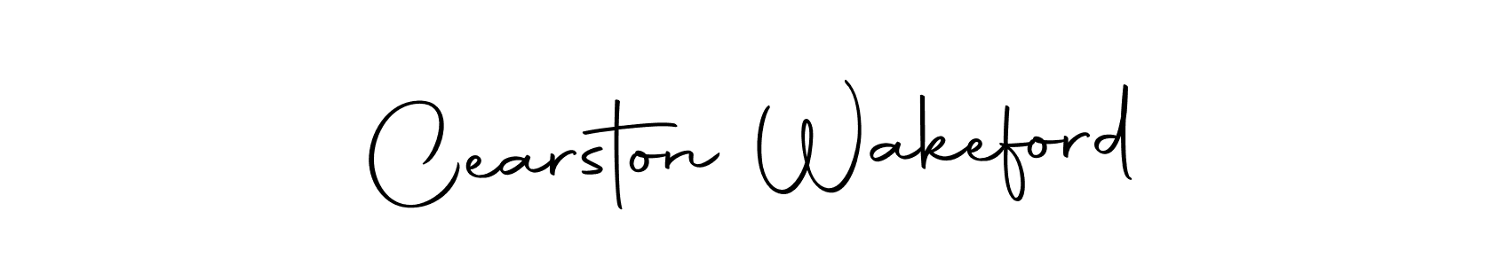 The best way (Autography-DOLnW) to make a short signature is to pick only two or three words in your name. The name Cearston Wakeford include a total of six letters. For converting this name. Cearston Wakeford signature style 10 images and pictures png