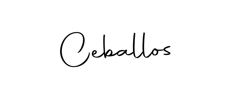 How to make Ceballos signature? Autography-DOLnW is a professional autograph style. Create handwritten signature for Ceballos name. Ceballos signature style 10 images and pictures png