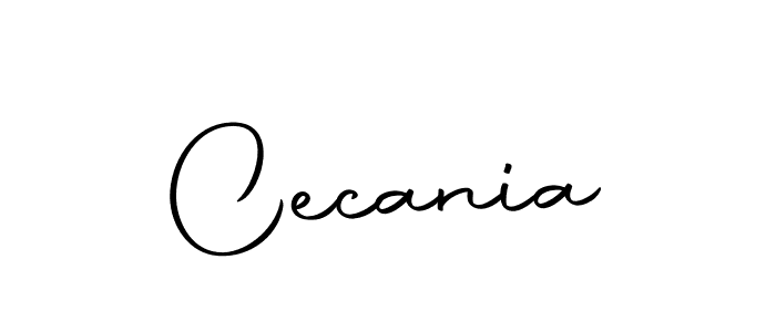 Use a signature maker to create a handwritten signature online. With this signature software, you can design (Autography-DOLnW) your own signature for name Cecania. Cecania signature style 10 images and pictures png