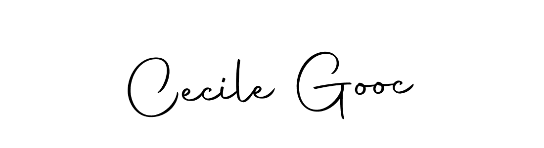 Cecile Gooc stylish signature style. Best Handwritten Sign (Autography-DOLnW) for my name. Handwritten Signature Collection Ideas for my name Cecile Gooc. Cecile Gooc signature style 10 images and pictures png