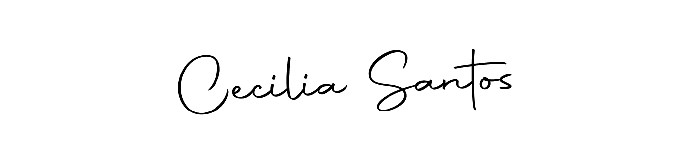 Design your own signature with our free online signature maker. With this signature software, you can create a handwritten (Autography-DOLnW) signature for name Cecilia Santos. Cecilia Santos signature style 10 images and pictures png