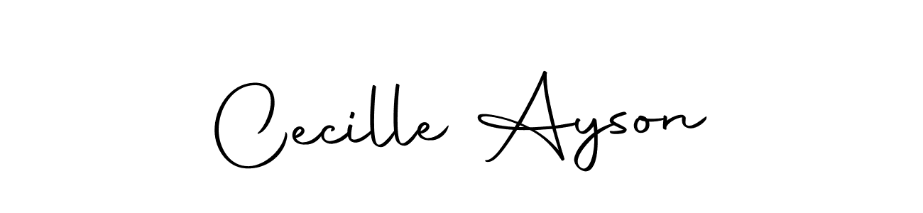 Also we have Cecille Ayson name is the best signature style. Create professional handwritten signature collection using Autography-DOLnW autograph style. Cecille Ayson signature style 10 images and pictures png