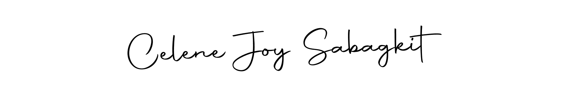 Also we have Celene Joy Sabagkit name is the best signature style. Create professional handwritten signature collection using Autography-DOLnW autograph style. Celene Joy Sabagkit signature style 10 images and pictures png