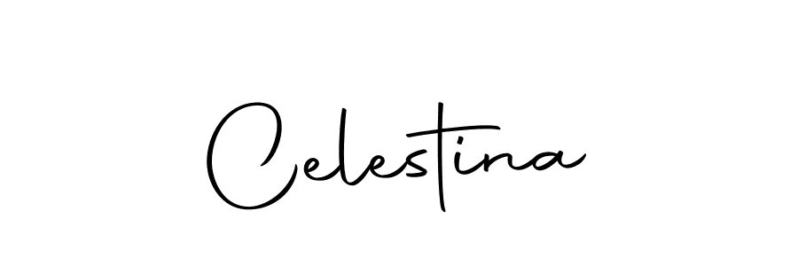 Design your own signature with our free online signature maker. With this signature software, you can create a handwritten (Autography-DOLnW) signature for name Celestina. Celestina signature style 10 images and pictures png