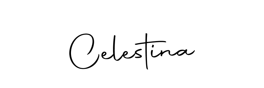 Design your own signature with our free online signature maker. With this signature software, you can create a handwritten (Autography-DOLnW) signature for name Celestina. Celestina signature style 10 images and pictures png