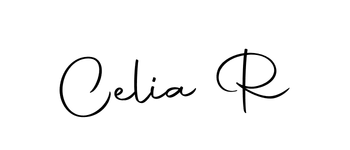 Make a beautiful signature design for name Celia R. With this signature (Autography-DOLnW) style, you can create a handwritten signature for free. Celia R signature style 10 images and pictures png