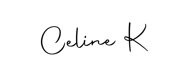 Celine K stylish signature style. Best Handwritten Sign (Autography-DOLnW) for my name. Handwritten Signature Collection Ideas for my name Celine K. Celine K signature style 10 images and pictures png