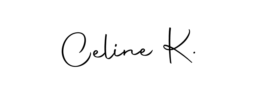 The best way (Autography-DOLnW) to make a short signature is to pick only two or three words in your name. The name Celine K. include a total of six letters. For converting this name. Celine K. signature style 10 images and pictures png