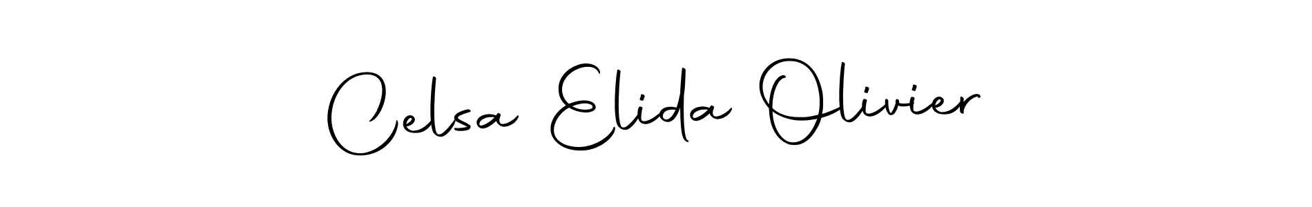 Make a beautiful signature design for name Celsa Elida Olivier. Use this online signature maker to create a handwritten signature for free. Celsa Elida Olivier signature style 10 images and pictures png