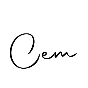 Design your own signature with our free online signature maker. With this signature software, you can create a handwritten (Autography-DOLnW) signature for name Cem. Cem signature style 10 images and pictures png