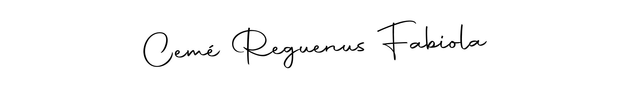 Make a beautiful signature design for name Cemé Reguenus Fabiola. Use this online signature maker to create a handwritten signature for free. Cemé Reguenus Fabiola signature style 10 images and pictures png