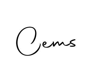Design your own signature with our free online signature maker. With this signature software, you can create a handwritten (Autography-DOLnW) signature for name Cems. Cems signature style 10 images and pictures png