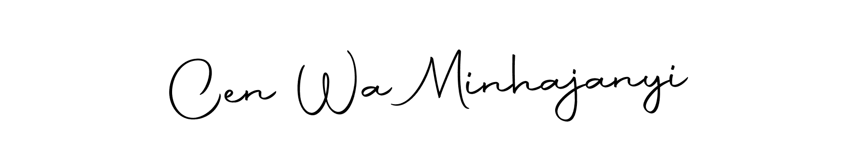 How to make Cen Wa Minhajanyi signature? Autography-DOLnW is a professional autograph style. Create handwritten signature for Cen Wa Minhajanyi name. Cen Wa Minhajanyi signature style 10 images and pictures png