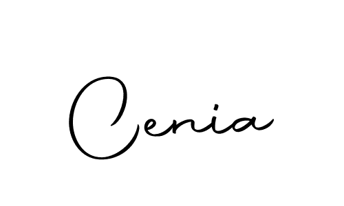 Cenia stylish signature style. Best Handwritten Sign (Autography-DOLnW) for my name. Handwritten Signature Collection Ideas for my name Cenia. Cenia signature style 10 images and pictures png