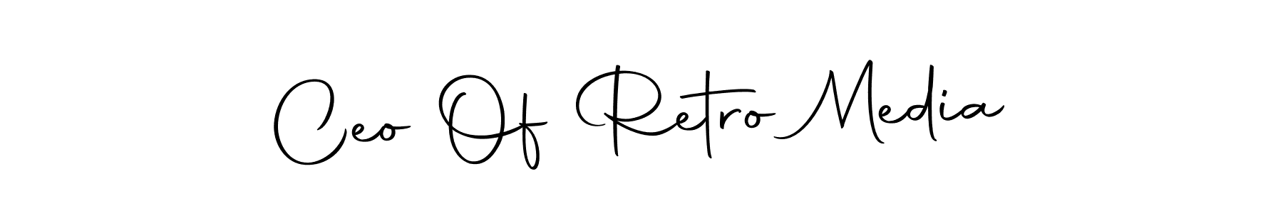 Make a beautiful signature design for name Ceo Of Retro Media. With this signature (Autography-DOLnW) style, you can create a handwritten signature for free. Ceo Of Retro Media signature style 10 images and pictures png