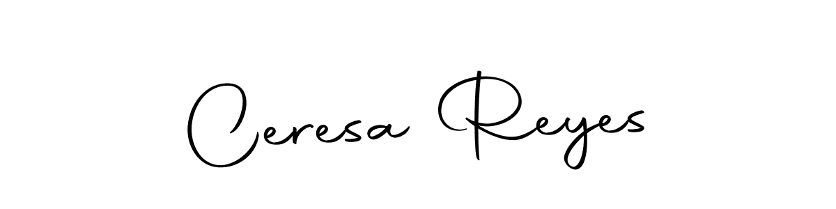 Create a beautiful signature design for name Ceresa Reyes. With this signature (Autography-DOLnW) fonts, you can make a handwritten signature for free. Ceresa Reyes signature style 10 images and pictures png