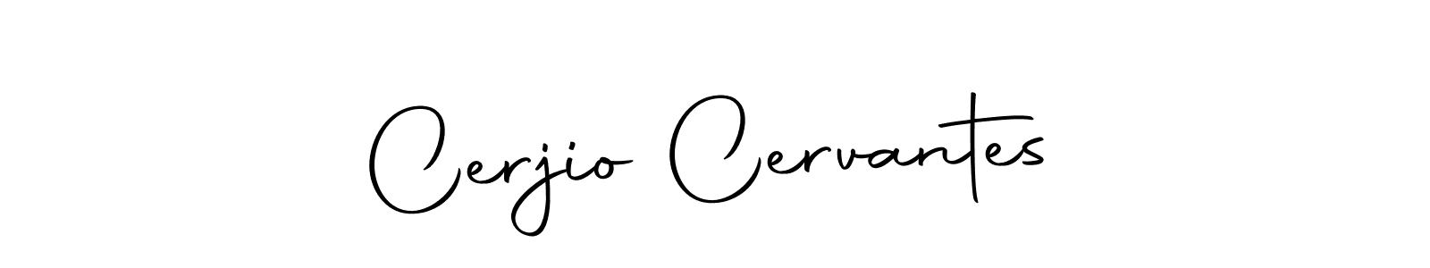 It looks lik you need a new signature style for name Cerjio Cervantes. Design unique handwritten (Autography-DOLnW) signature with our free signature maker in just a few clicks. Cerjio Cervantes signature style 10 images and pictures png