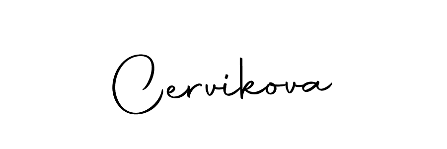 Cervikova stylish signature style. Best Handwritten Sign (Autography-DOLnW) for my name. Handwritten Signature Collection Ideas for my name Cervikova. Cervikova signature style 10 images and pictures png
