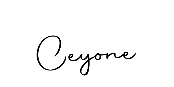 Use a signature maker to create a handwritten signature online. With this signature software, you can design (Autography-DOLnW) your own signature for name Ceyone. Ceyone signature style 10 images and pictures png