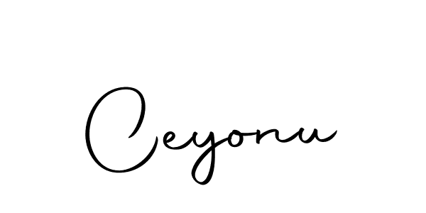 Create a beautiful signature design for name Ceyonu. With this signature (Autography-DOLnW) fonts, you can make a handwritten signature for free. Ceyonu signature style 10 images and pictures png