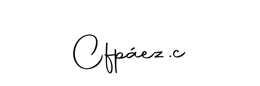 Design your own signature with our free online signature maker. With this signature software, you can create a handwritten (Autography-DOLnW) signature for name Cfpáez.c. Cfpáez.c signature style 10 images and pictures png