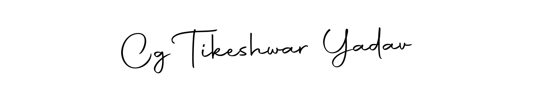 Design your own signature with our free online signature maker. With this signature software, you can create a handwritten (Autography-DOLnW) signature for name Cg Tikeshwar Yadav. Cg Tikeshwar Yadav signature style 10 images and pictures png