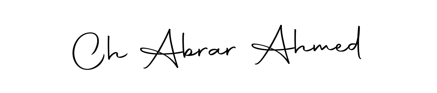 Use a signature maker to create a handwritten signature online. With this signature software, you can design (Autography-DOLnW) your own signature for name Ch Abrar Ahmed. Ch Abrar Ahmed signature style 10 images and pictures png