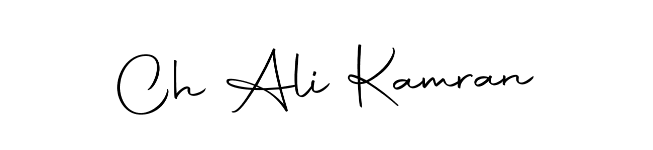 How to make Ch Ali Kamran name signature. Use Autography-DOLnW style for creating short signs online. This is the latest handwritten sign. Ch Ali Kamran signature style 10 images and pictures png