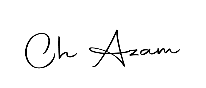 How to make Ch Azam name signature. Use Autography-DOLnW style for creating short signs online. This is the latest handwritten sign. Ch Azam signature style 10 images and pictures png