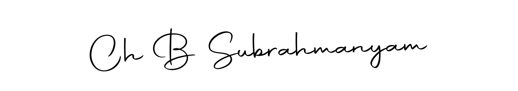 The best way (Autography-DOLnW) to make a short signature is to pick only two or three words in your name. The name Ch B Subrahmanyam include a total of six letters. For converting this name. Ch B Subrahmanyam signature style 10 images and pictures png