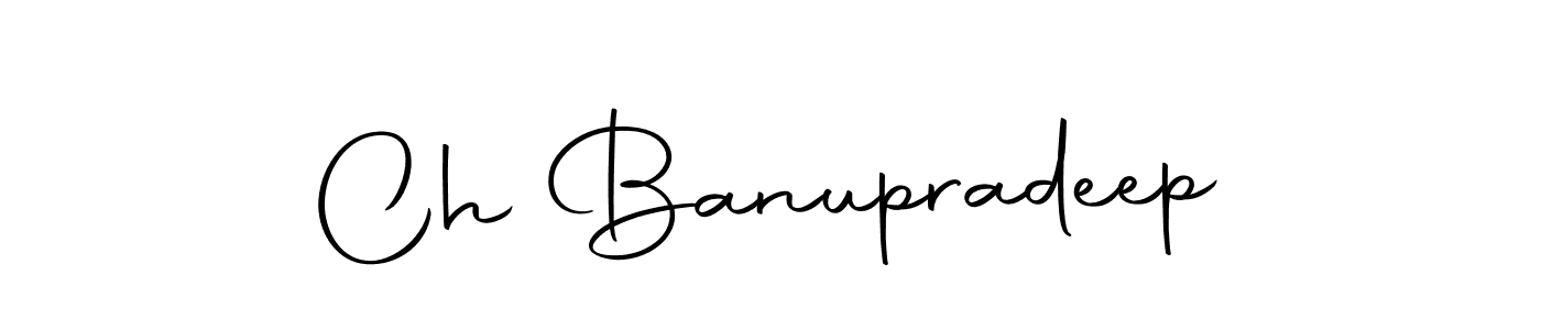 Use a signature maker to create a handwritten signature online. With this signature software, you can design (Autography-DOLnW) your own signature for name Ch Banupradeep. Ch Banupradeep signature style 10 images and pictures png