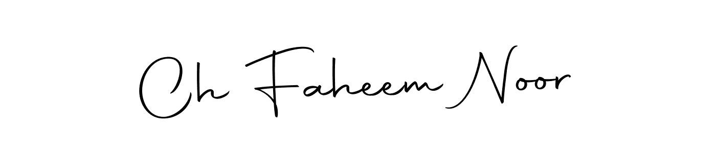 Make a short Ch Faheem Noor signature style. Manage your documents anywhere anytime using Autography-DOLnW. Create and add eSignatures, submit forms, share and send files easily. Ch Faheem Noor signature style 10 images and pictures png