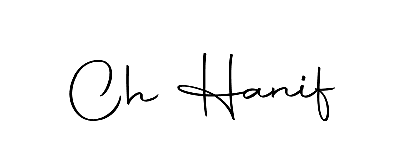 Design your own signature with our free online signature maker. With this signature software, you can create a handwritten (Autography-DOLnW) signature for name Ch Hanif. Ch Hanif signature style 10 images and pictures png