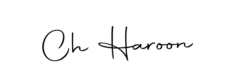 Use a signature maker to create a handwritten signature online. With this signature software, you can design (Autography-DOLnW) your own signature for name Ch Haroon. Ch Haroon signature style 10 images and pictures png