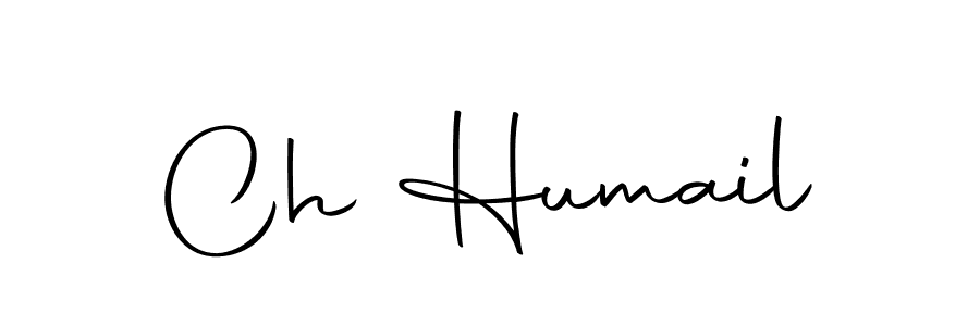 The best way (Autography-DOLnW) to make a short signature is to pick only two or three words in your name. The name Ch Humail include a total of six letters. For converting this name. Ch Humail signature style 10 images and pictures png