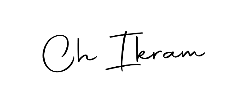 Create a beautiful signature design for name Ch Ikram. With this signature (Autography-DOLnW) fonts, you can make a handwritten signature for free. Ch Ikram signature style 10 images and pictures png