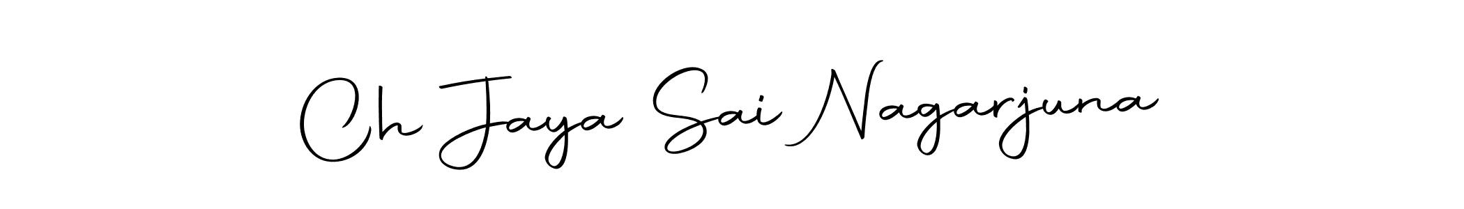 How to make Ch Jaya Sai Nagarjuna name signature. Use Autography-DOLnW style for creating short signs online. This is the latest handwritten sign. Ch Jaya Sai Nagarjuna signature style 10 images and pictures png