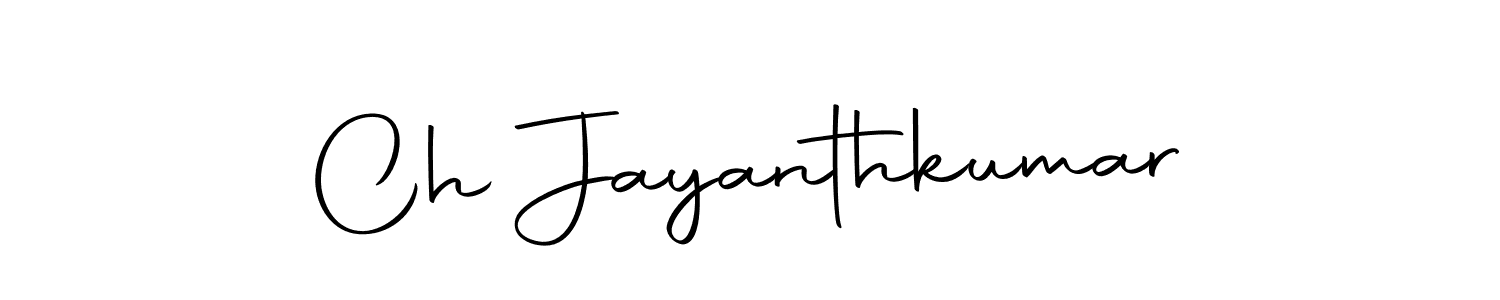 Make a beautiful signature design for name Ch Jayanthkumar. With this signature (Autography-DOLnW) style, you can create a handwritten signature for free. Ch Jayanthkumar signature style 10 images and pictures png