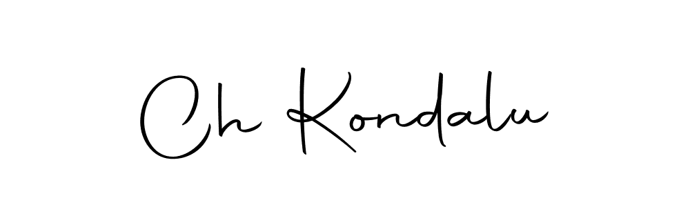 Design your own signature with our free online signature maker. With this signature software, you can create a handwritten (Autography-DOLnW) signature for name Ch Kondalu. Ch Kondalu signature style 10 images and pictures png