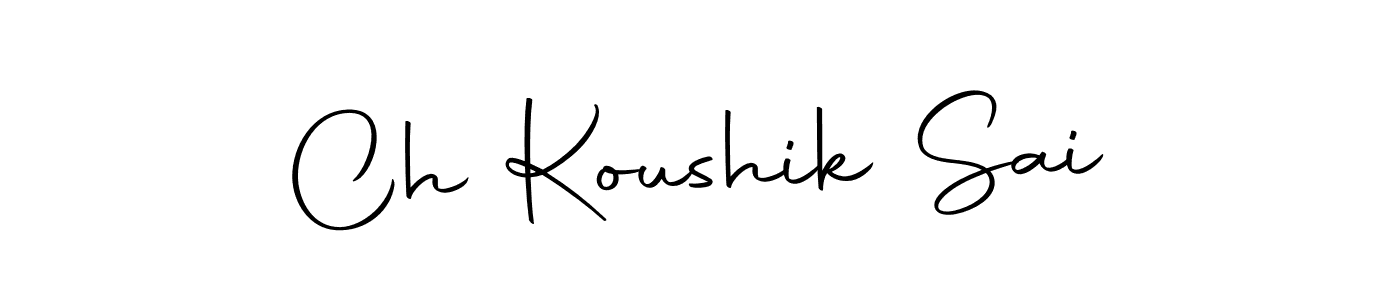 You should practise on your own different ways (Autography-DOLnW) to write your name (Ch Koushik Sai) in signature. don't let someone else do it for you. Ch Koushik Sai signature style 10 images and pictures png